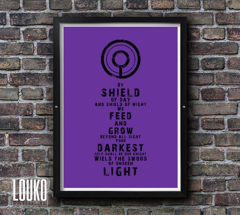 Poster Lanter Corp Oath Ultraviolet Lantern FREE SHIPPING Etsy