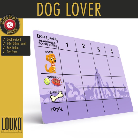 Upgrade Dog Lover Score Sheet