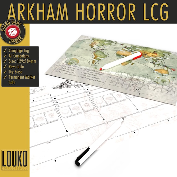arkham horror card game permanent LCG Lovecraft Cooperative Board Revised FroGames The Blob That Investigated Everything
