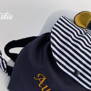 Personalized sailor-style children's backpack image 2