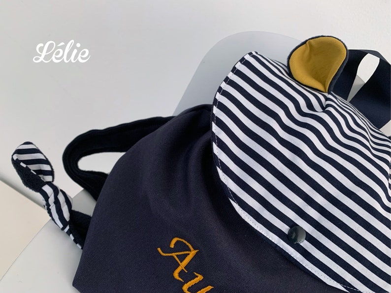 Personalized sailor-style children's backpack image 2