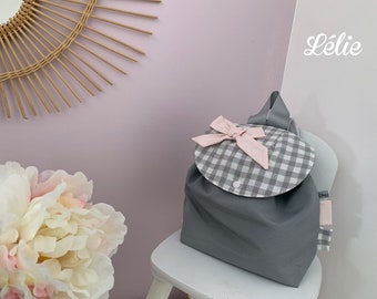 Sac à dos pour enfant motif vichy