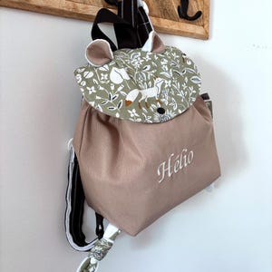 Sac à dos personnalisé renard pour enfant bébé, sac pour la maternelle avec prénom brodé, sac renard, idéal cadeau anniversaire et naissance