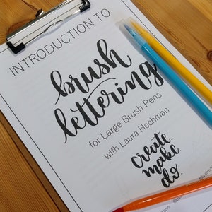 Introduction to Brush Lettering for Large Pens PDF