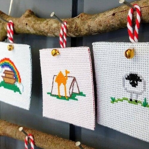 Jesse Tree Cross Stitch Ornaments Pattern PDF | Etsy