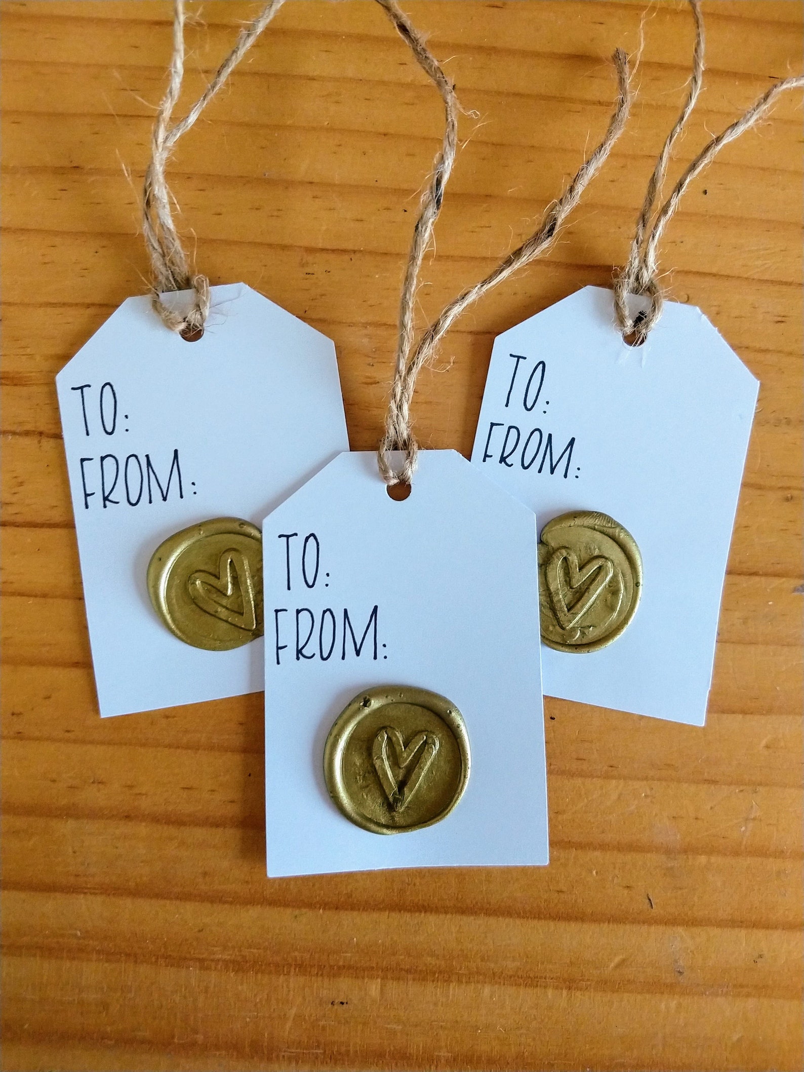 Gift Tags Wax Seals Hand Lettering Etsy