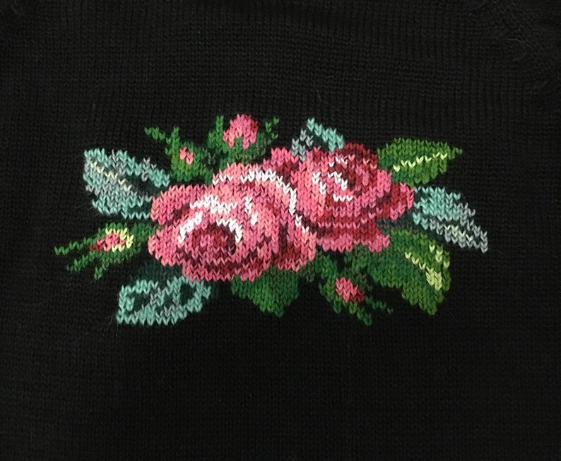 pull over black sweater jumper Handmade sweater