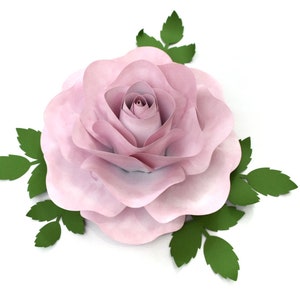 Plantillas de flores de papel en formato PDF y SVG // Rosa de papel DIY de 13" // Pétalos de papel // Decoración del hogar // Decoración de fiestas // Decoración de bodas // Idea de regalo // N.° 031
