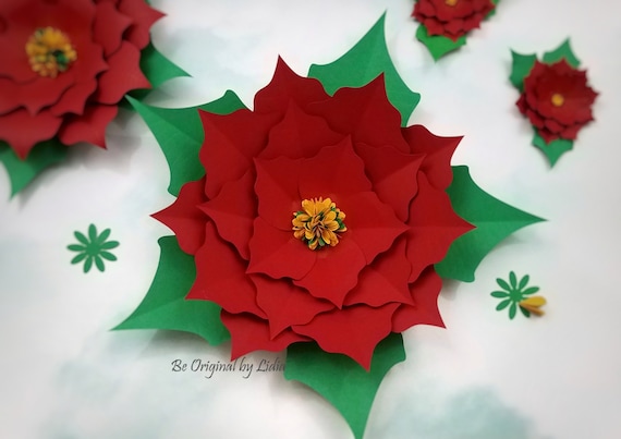 PDF und SVG Weihnachtsstern Papier Vorlagen || DIY Weihnachtsdekor ||  Papier Weihnachtsstern || Weihnachtsblume || Riesen-Weihnachtsstern -  Etsy.de