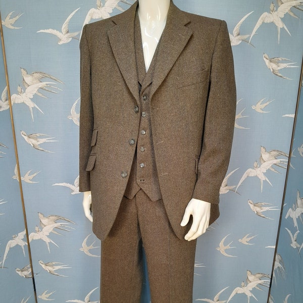 Vintage 3 Piece Suit - Etsy
