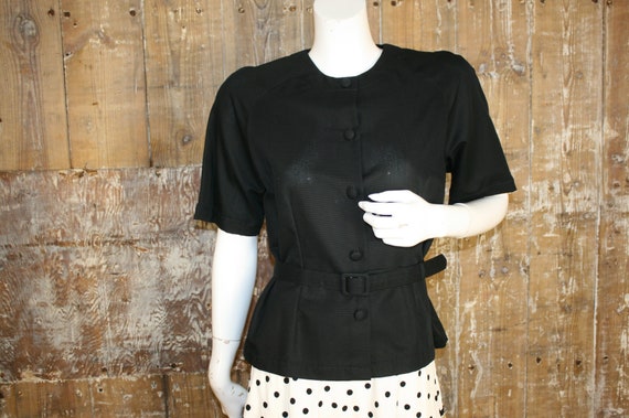 black belted blouse