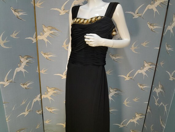 Vintage 1950s/ 60s Black Beaded Cocktail Dress, Size 12/ 38" Bust Russell  Stewart Maxi Dress. See ITEM DETAILS for All Measurements - Etsy