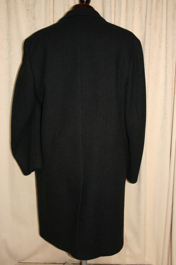 Vintage mans grey wool overcoat, Junex of Sweden … - image 8