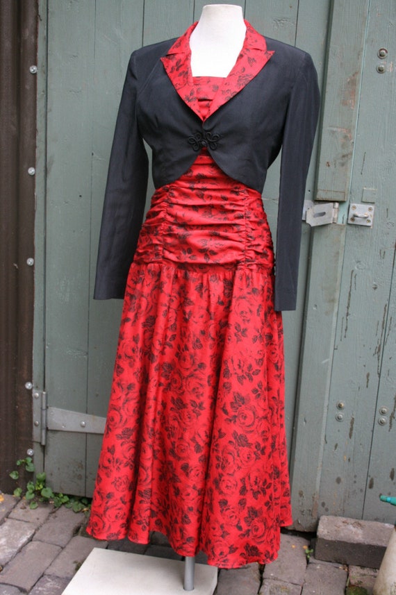 red bolero jacket for evening dress