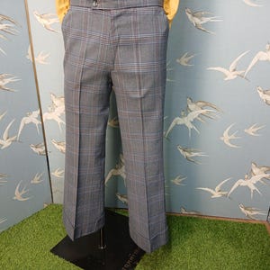 70s Checked Pants - Etsy