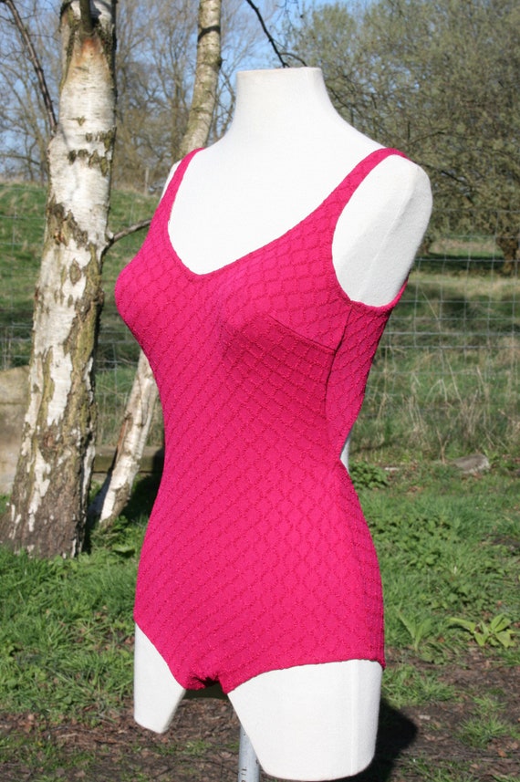 cerise pink swimsuit