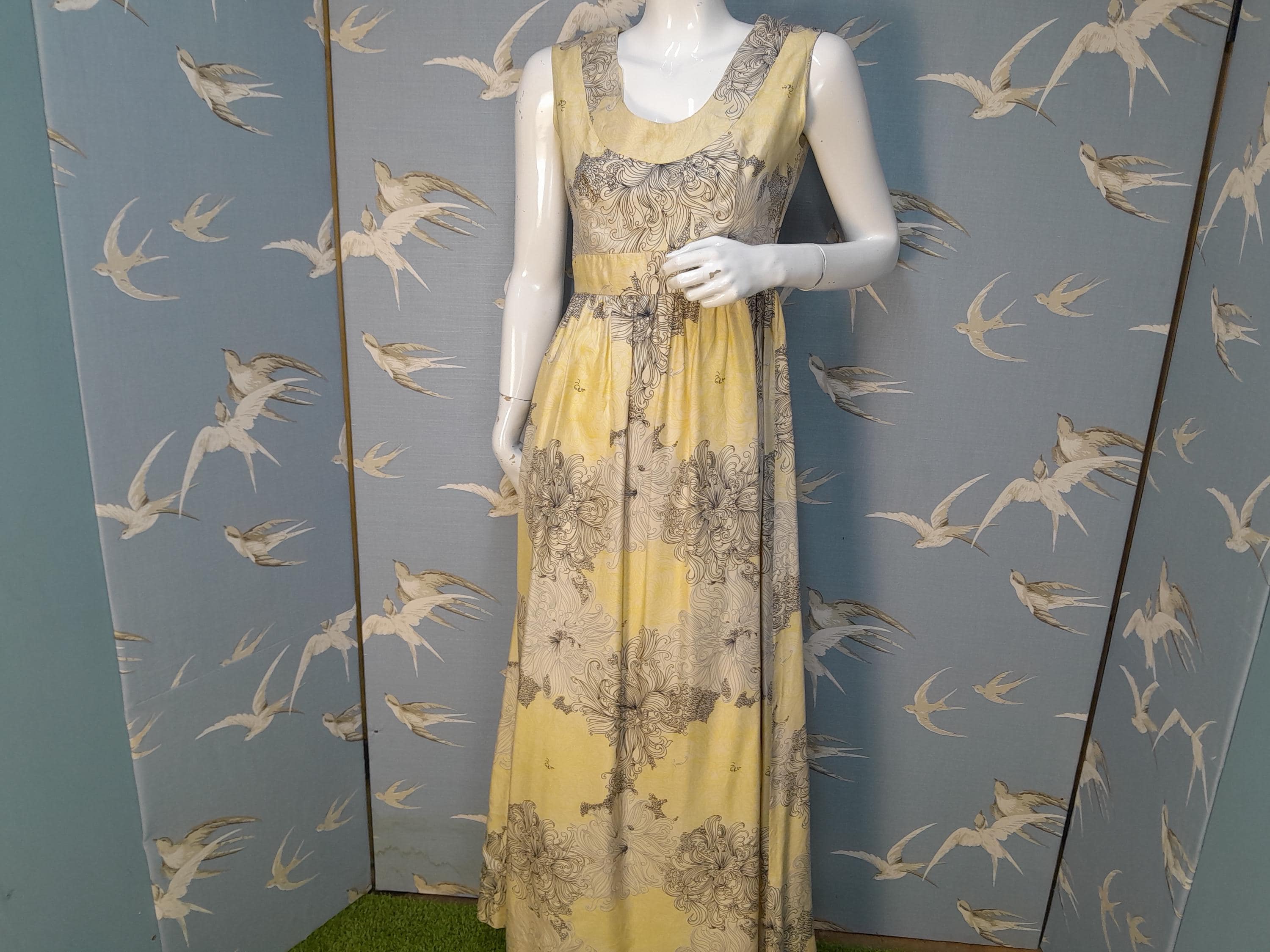 Lemon Maxi Dress - Etsy UK