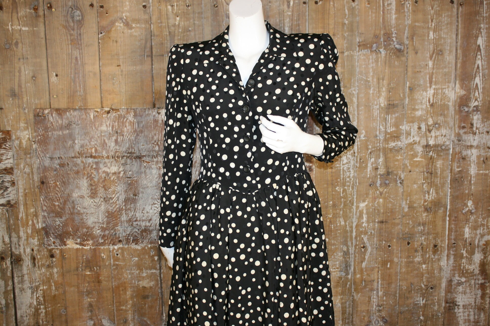 HANAE MORI Knit vintage リブニットポロシャツ いじらしい F