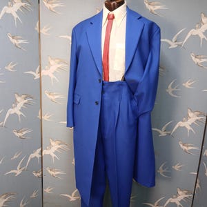 Retro Blue Zoot Suit, XXL, 46- 48