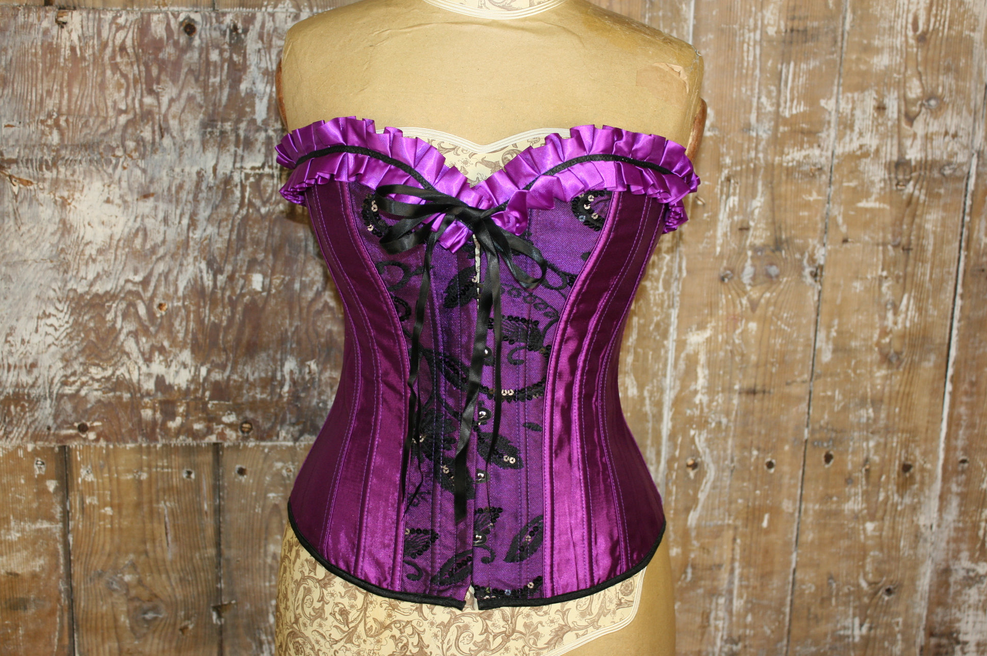 sectie vertraging Overleving Burlesque Corset - Etsy