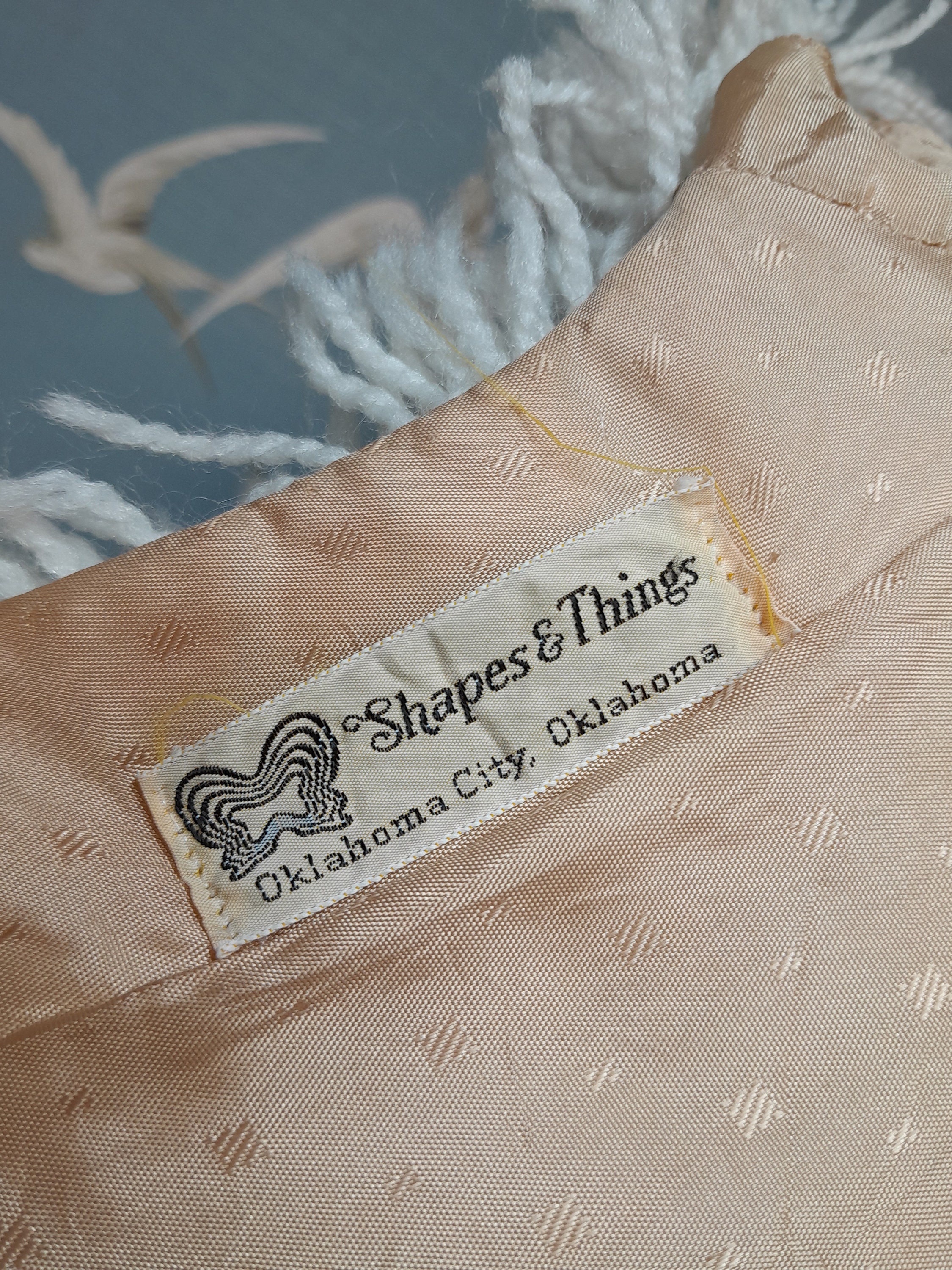 Vintage 70s Cream Shaggy Wool Jacket, Shapes & Things
