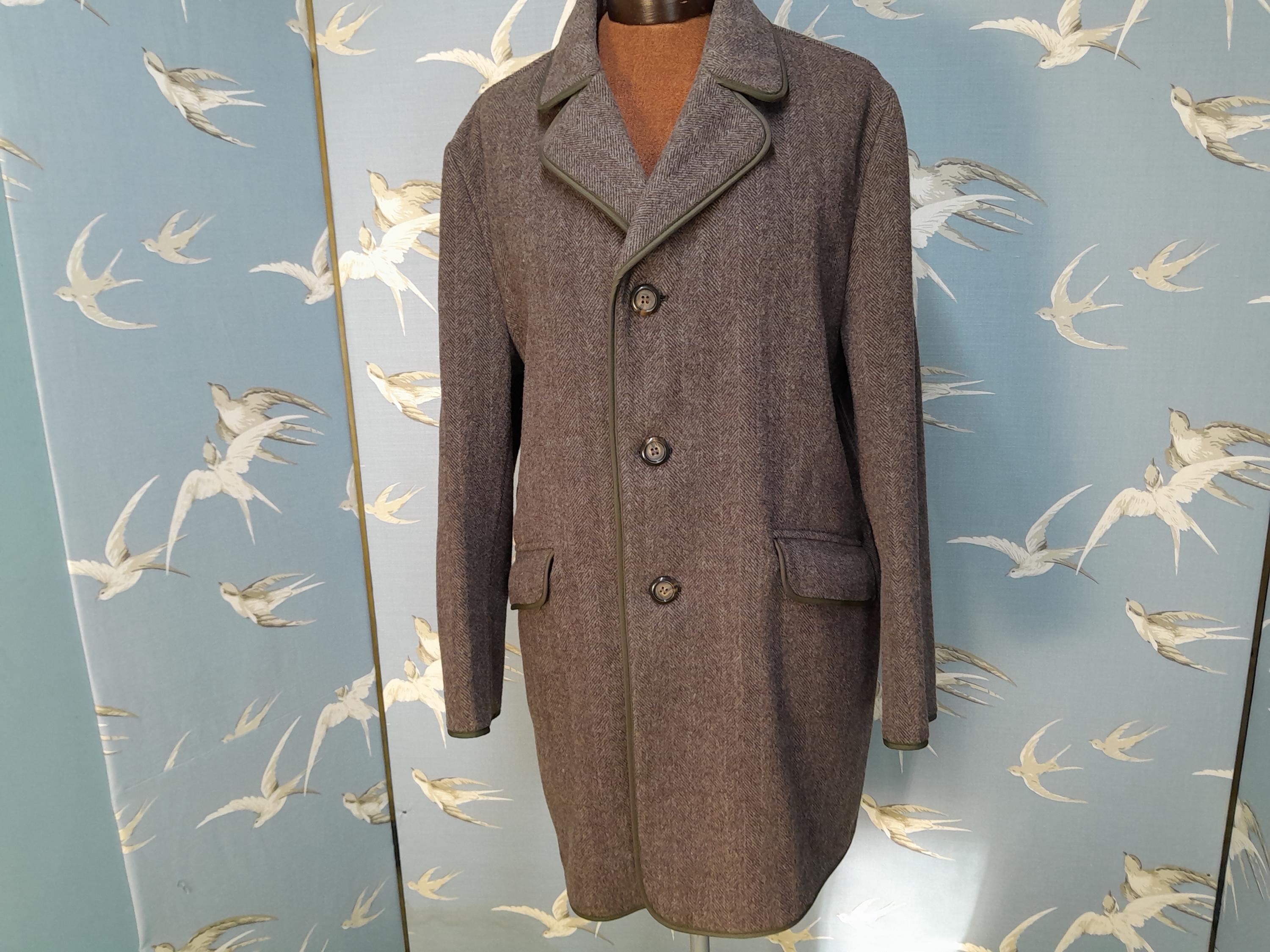 Vintage Tweed Tweed Kurzmantel 60s Vintage Harris Tweed Mantel-Set