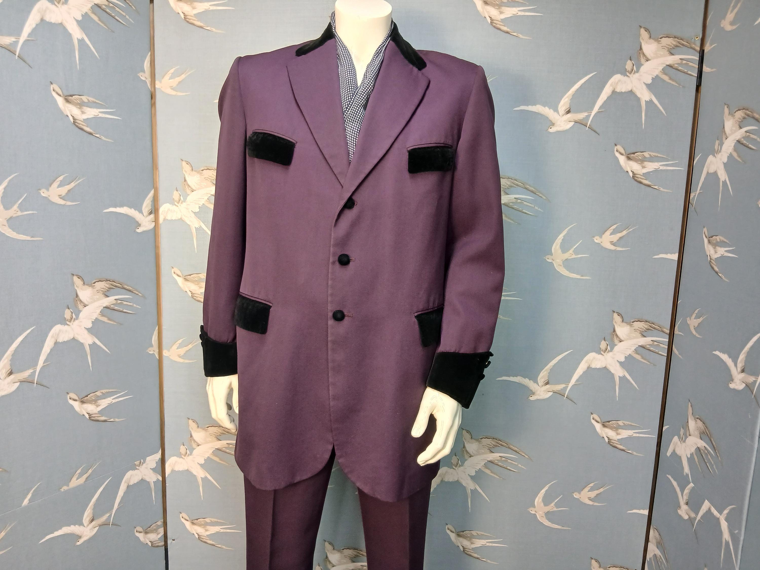 RESERVED!! Original Vintage Teddy Boy Drape Suit, Burton Tailored