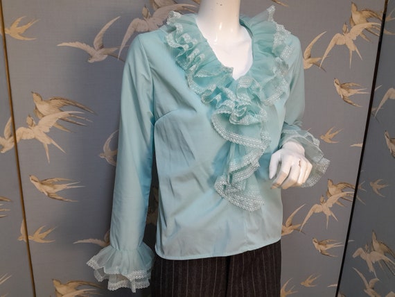 frill neck blouse uk