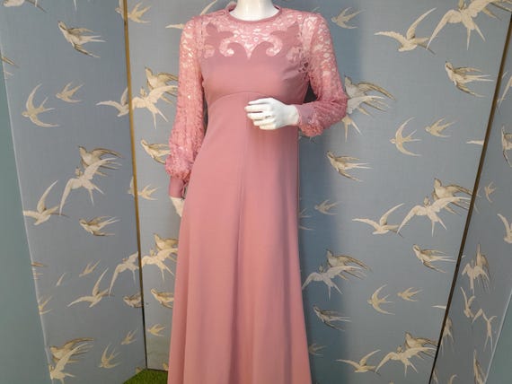 knee length dresses for ladies Luna Maxi Dress Dusty Rose/Light Brown / M main image 0