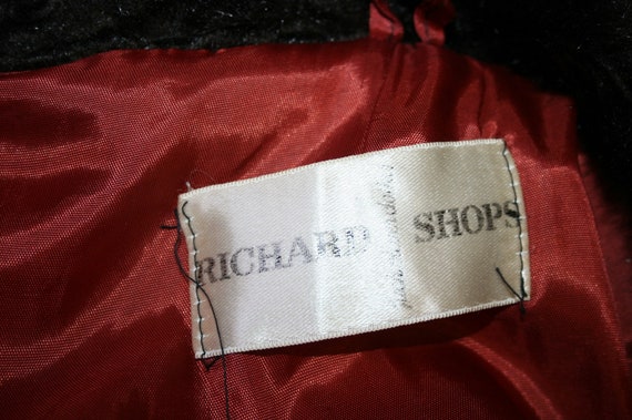 Vintage 70s Richard Shops fake fur coat, dark bro… - image 2