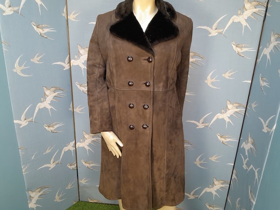 Faux fur lined coat plus size cheap