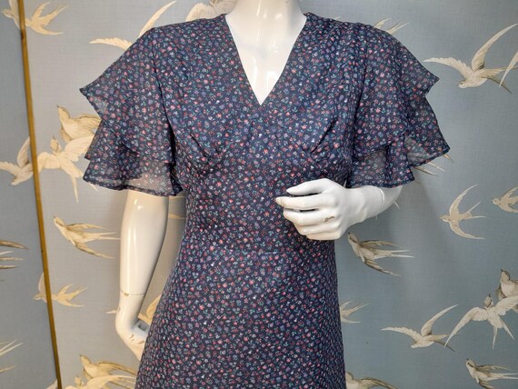 princess polly baby blue dress Vintage 1960s Blue & Red Mod Mini Dress main image 0