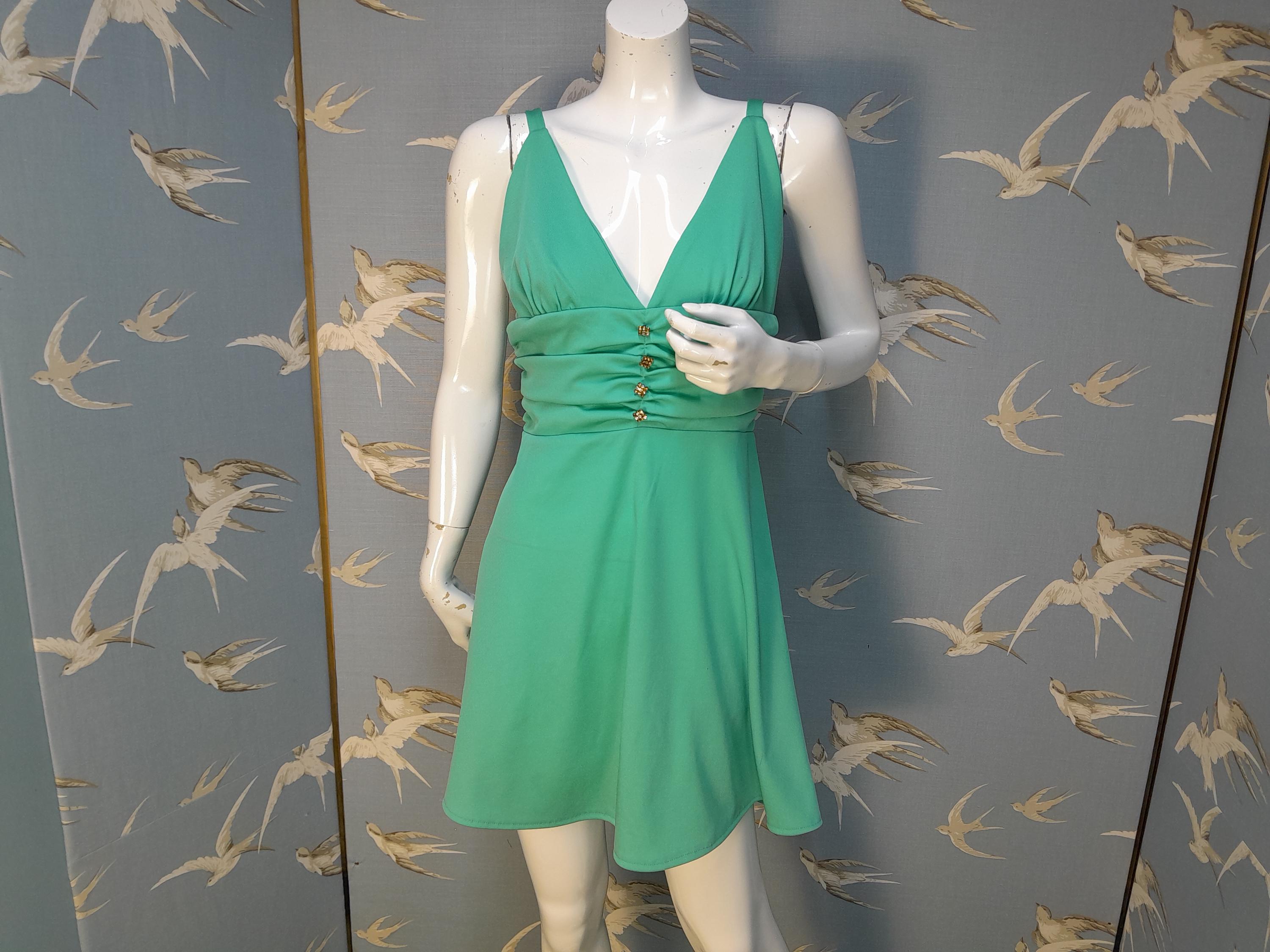 jade green mini dress Cinched Flirty Short Dress in Cypress Jade – Blue Beetle