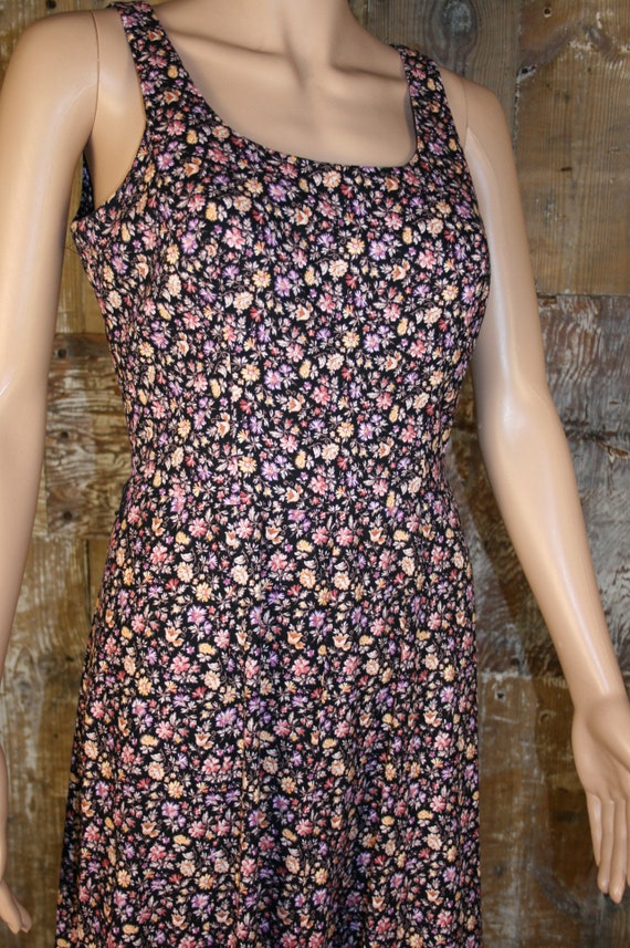 Vintage Horrockses floral cotton maxi dress, size… - image 3