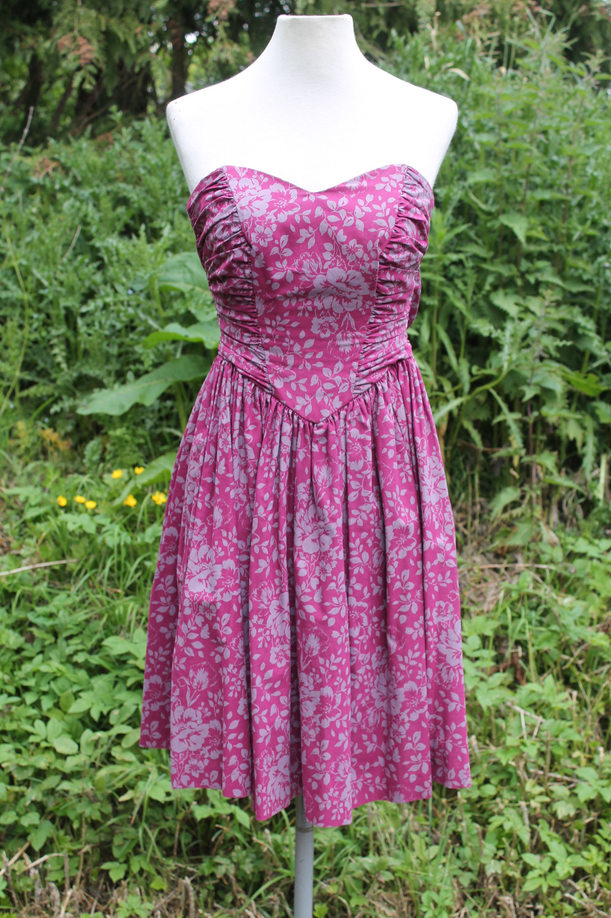 laura ashley 80s floral dress