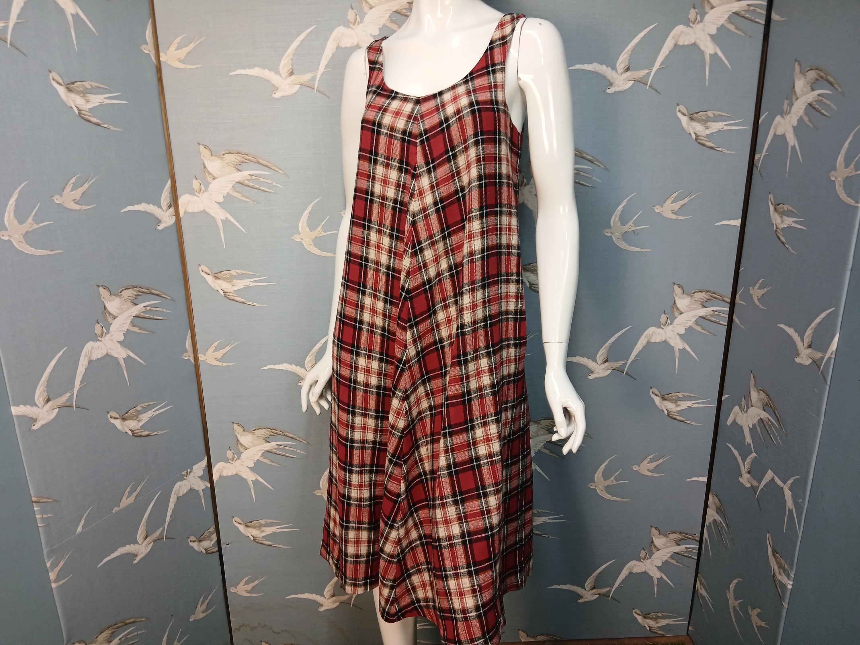 Tartan Pinafore - Etsy