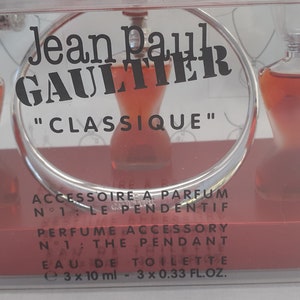 UNUSED Vintage Jean Paul  Gaultier 2002 No.1 Le Pendant eau de toilette and necklace 3 x 10ml fragrance gift set