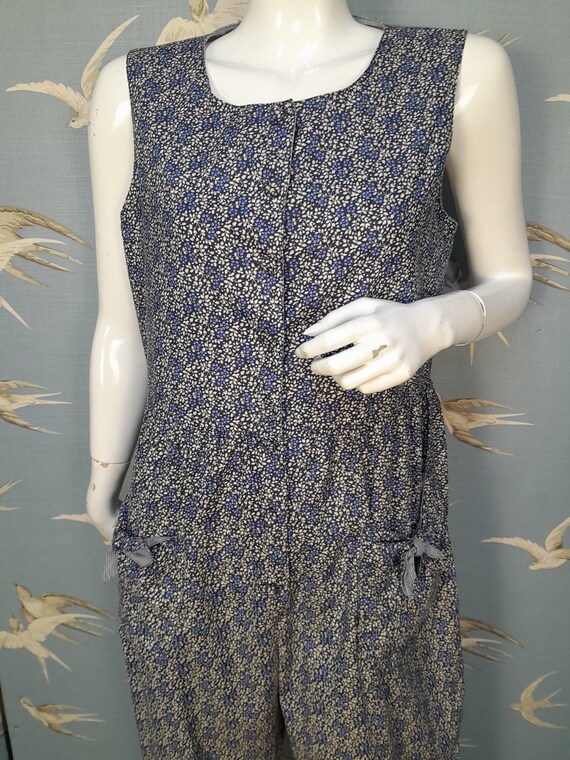 Vintage 80s floral Laura Ashley playsuit/ romper/… - image 3