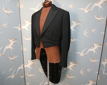 Vintage 1980s/ 90s Workers for Freedom Black Linen Jacket, Size 3 