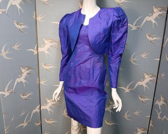 open lace back dress GORGEOUS PURPLE 1970S COTTON PRAIRIE DRESS BY ETAM – The Pansy Garden main image 0