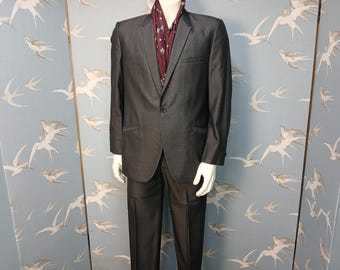 Vintage 1960s Tan 3 Piece Mod Suit, John Collier Design Circle