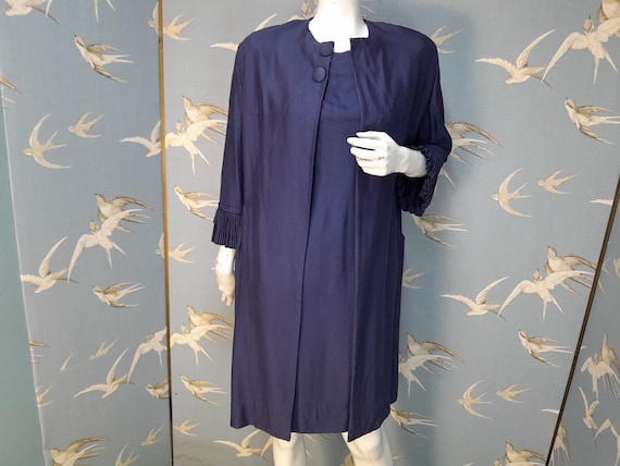Vintage 1960s Russell Stuart dress & jacket suit, size 8 UK/ 35" bust. See ITEM DETAILS for all measurements