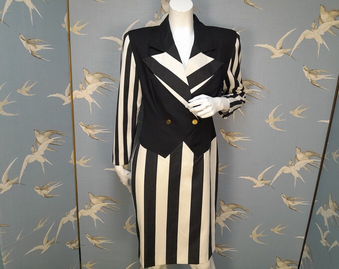 1980’s Punk Stripe Jumper Dress UK One Size main image 0