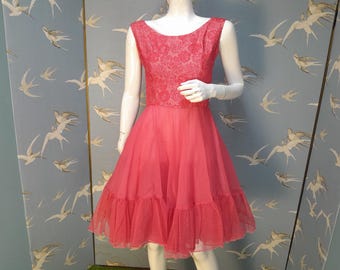 50s Organza Puffball Dress. 25" Waist. Gathered Baloon Skirt, Midi. Velvet  Bows - Etsy