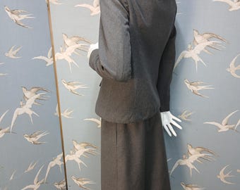 Combinaison Jupe En Laine Windsmoor - Taille 14, Marron, Angleterre - Occasion Très Bon état Pour Femme