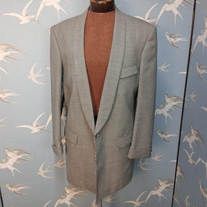 Vintage 1980s Burton houndstooth check rockabilly retro jacket, 42- 44" chest. See ITEM DETAILS for all measurements