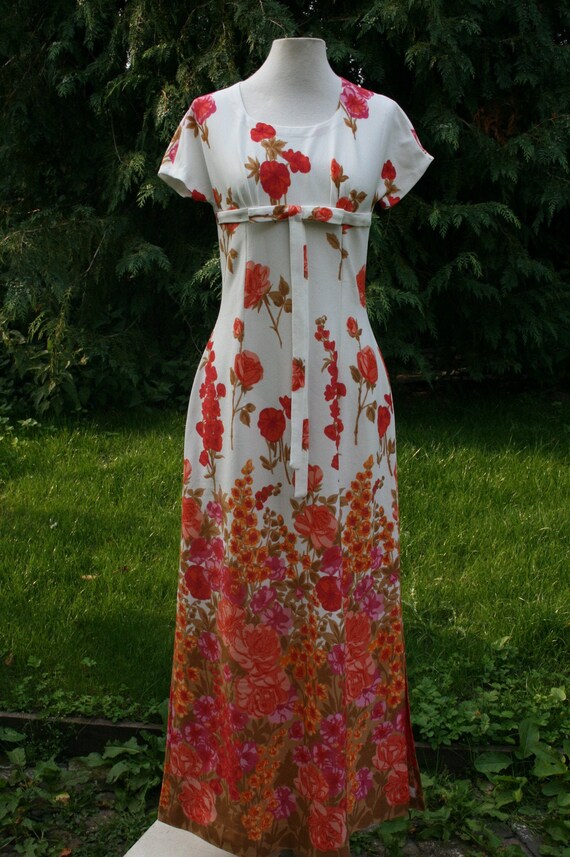 Vintage 70s sale maxi dress