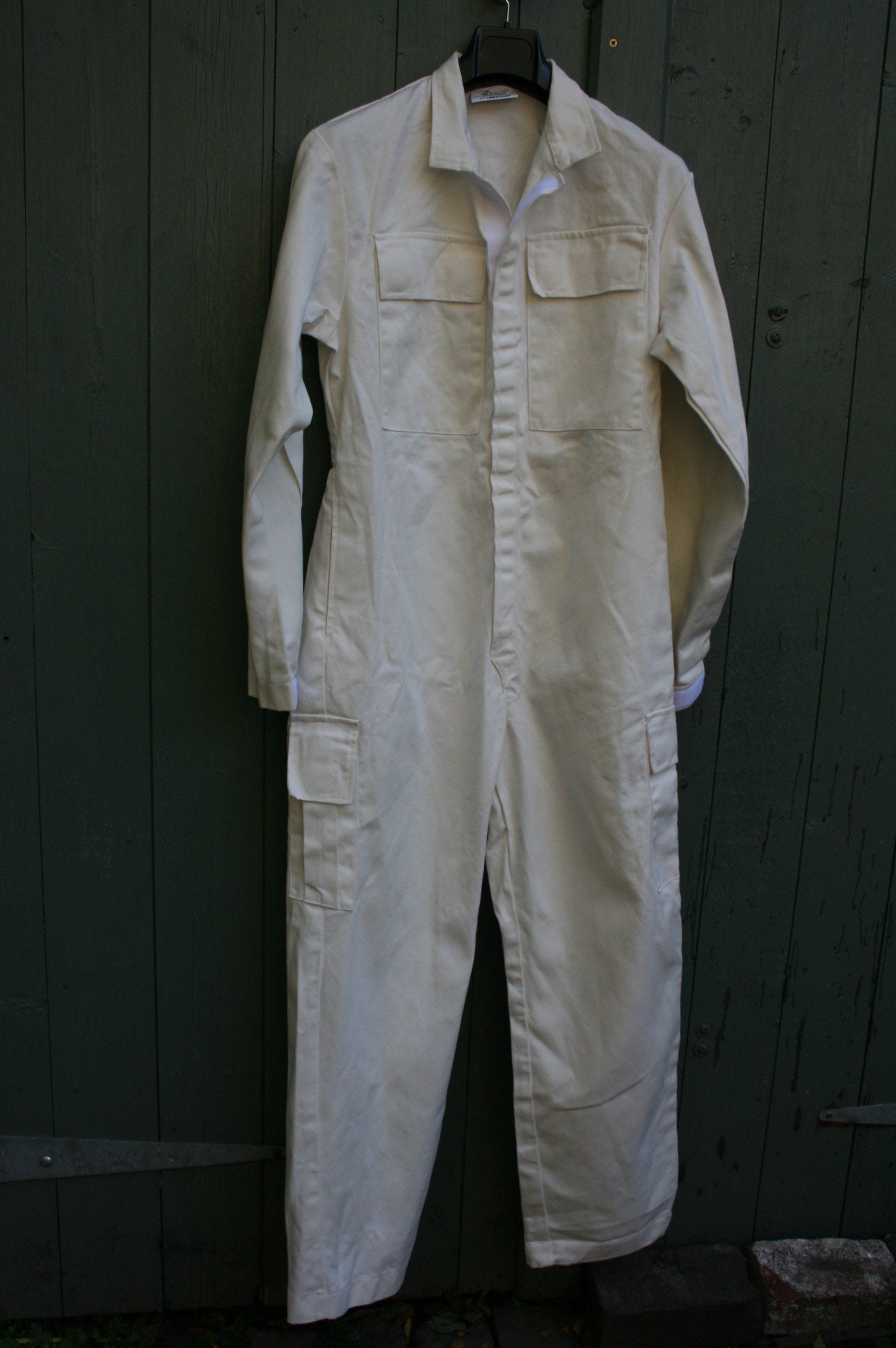 Image of Vintage Y2K Mans White Cotton Boiler Suit/ Overalls, 41" Chest, 29" Leg