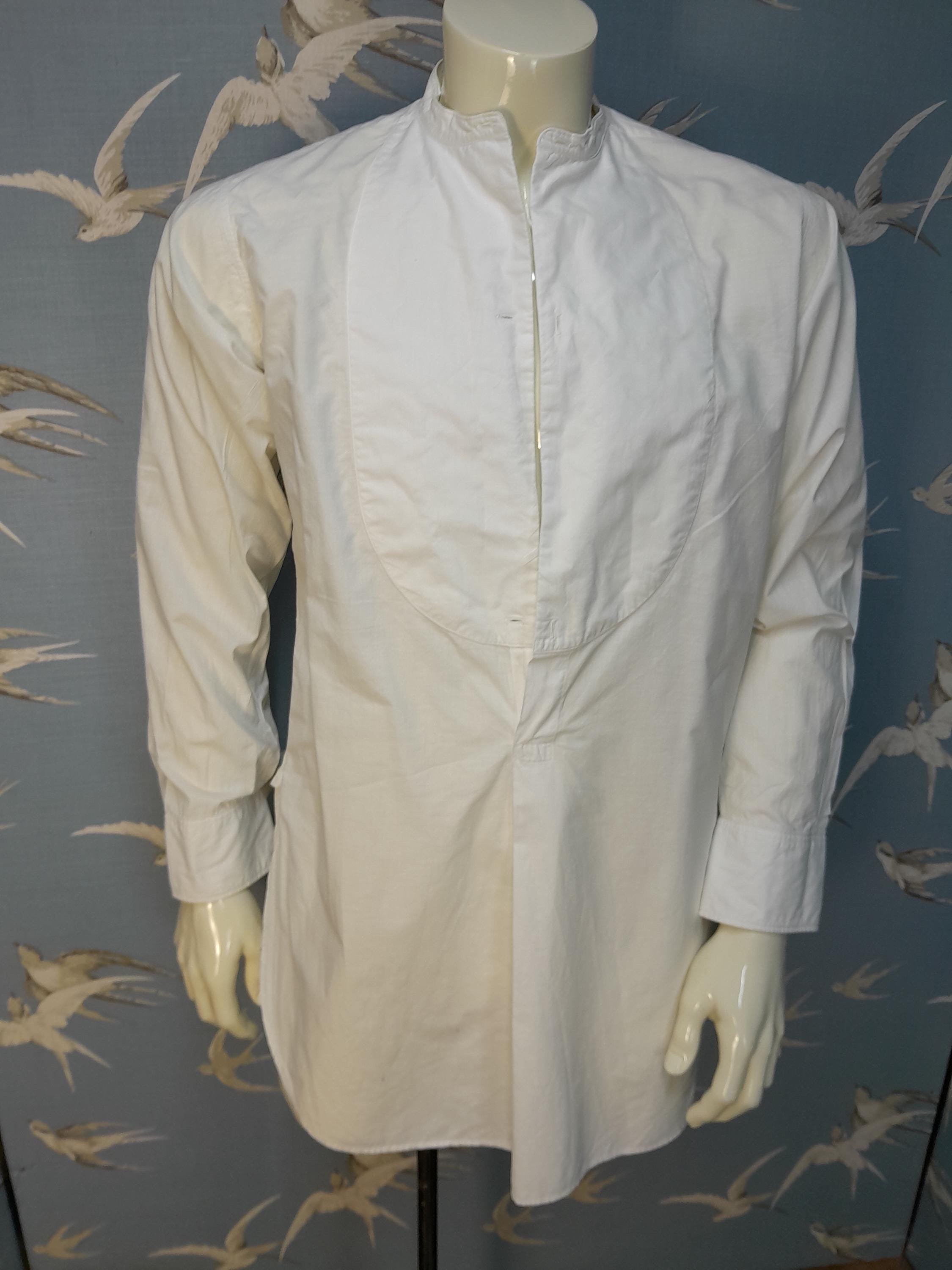 Camisa antigua de vestir blanca de algodón para hombre, estilo vintage The  Silver King, con pechera, talla S oversize. Consulta los DETALLES DEL  ARTÍCULO para ver todas las medidas. - Etsy México, image size:2250x3000