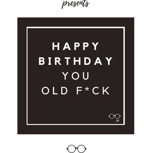 Gelukkige verjaardag grappige sticker, grappige sarcastische label, cadeau voor haar, cadeau voor hem, geschenkdoos stickers, cadeau sticker, donkere humor sticker label